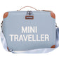 Childhome Mini Traveller Kids Suitcase - Grey Off White