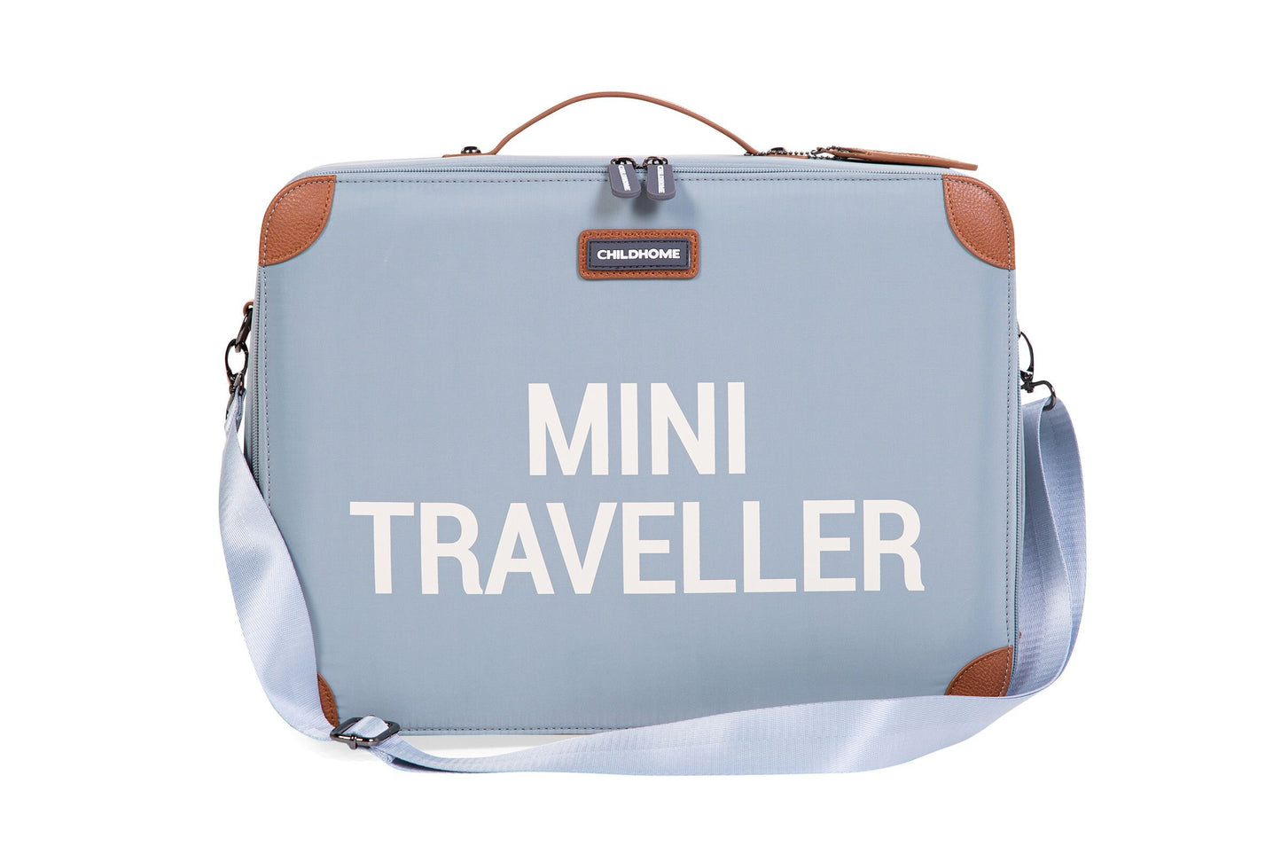 Childhome Mini Traveller Kids Suitcase - Grey Off White