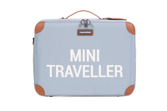 Childhome Mini Traveller Kids Suitcase - Grey Off White