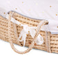 Childhome Bundle Moses Basket With Mattress and  Gold Dots Cover