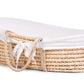 Childhome Bundle Moses Basket with Mattress and Off White Cover