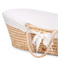 Childhome Bundle Moses Basket with Mattress and Off White Cover