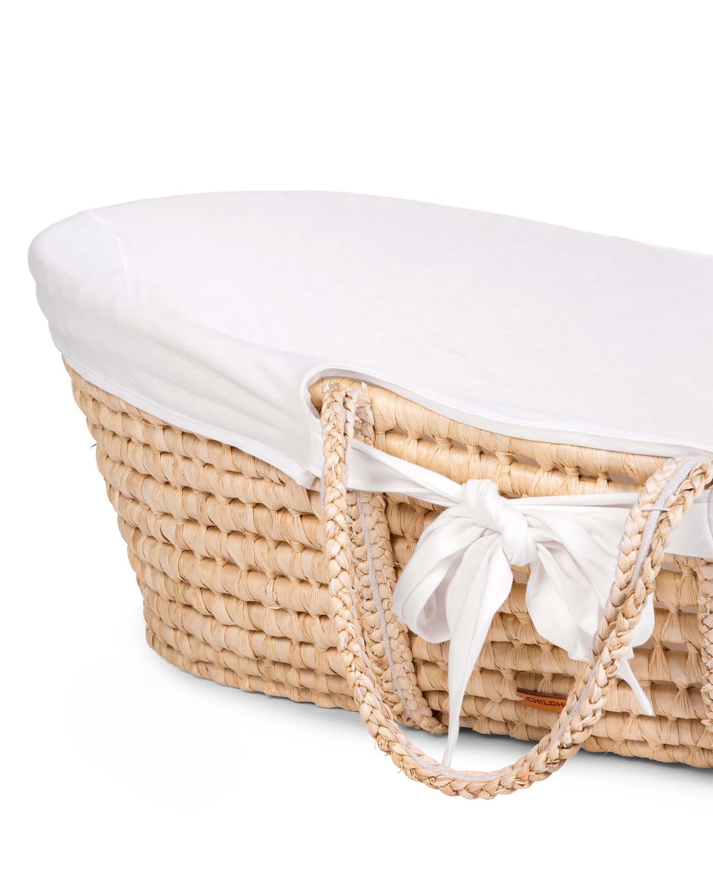 Childhome Bundle Moses Basket with Mattress and Off White Cover