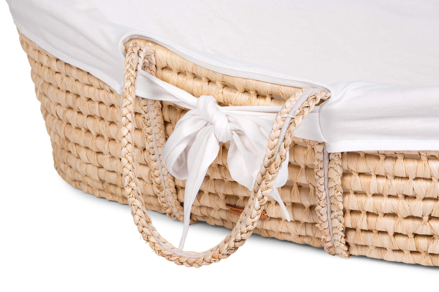 Childhome Bundle Moses Basket with Mattress and Off White Cover