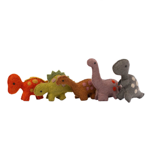 Papoose Dinosaurs Natural - 5pcs