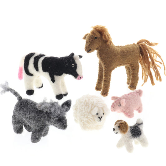 Papoose Country Animal Set - 7pcs