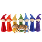 Papoose Rainbow Gnomes/7 Wood Bodies