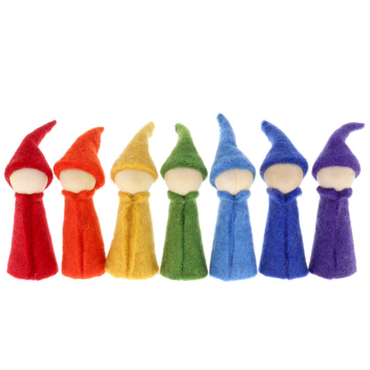 Papoose Rainbow Gnomes/7 Wood Bodies