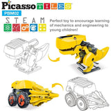 Picasso 3in1 Magnetic Solar Robot Science Building Kit