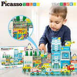 picasso-tiles-magnetic-3d-metro-city-set-w-8-vehicles-50-pcs-3