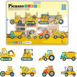 Picasso Magnetic Block Construction Truck Vehicle - 8pcs