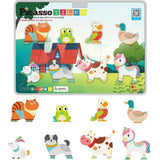 Picasso Magnetic Block Farm Animals - 8pcs
