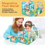 Picasso Magnetic Block Metro City Vehicles - 8pcs