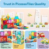 Picasso Magnetic Block Metro City Vehicles - 8pcs