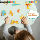 Picasso Magnetic Blocks Safari Animal - 8pcs