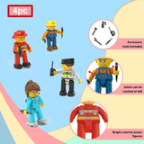 Picasso Magnetic City Builder Character Figure - 4pcs