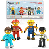 Picasso Magnetic City Builder Character Figure - 4pcs