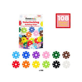 Picasso Magnetic Interlocking Building Chips - 108pcs