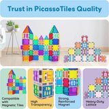Picasso Magnetic Tiles Clip-On Window and Door - 40pcs