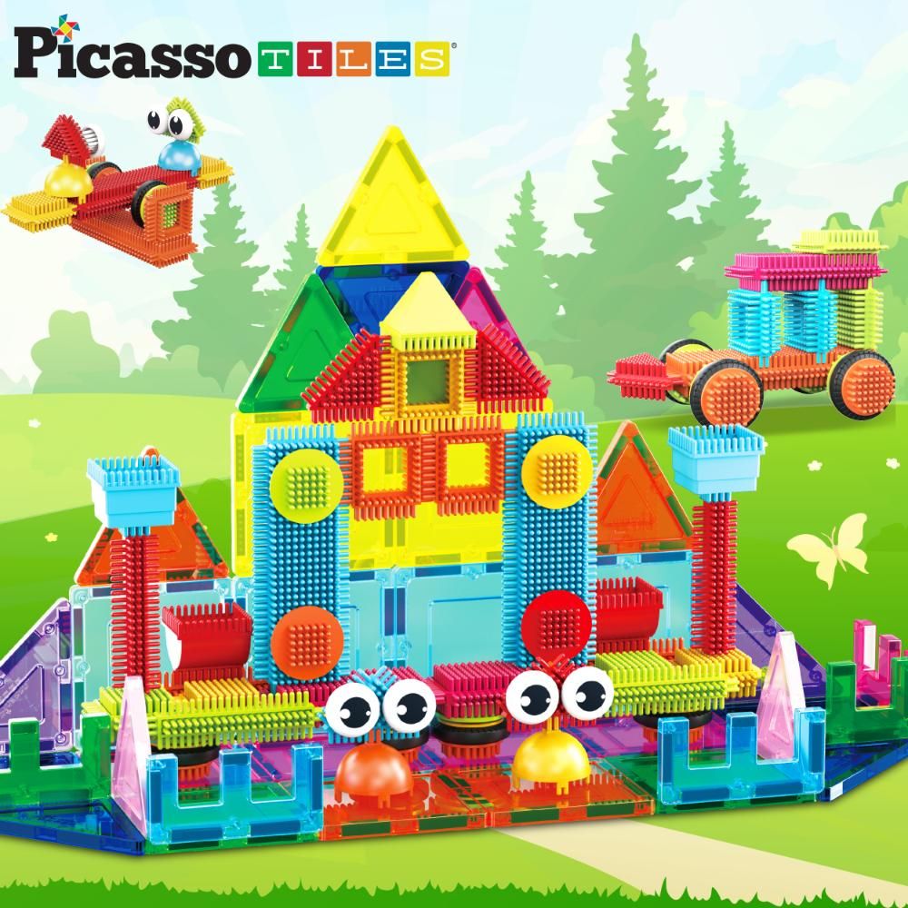 picasso-tiles-magnetic-tiles-w-hedgehog-building-block-set-75pcs-7