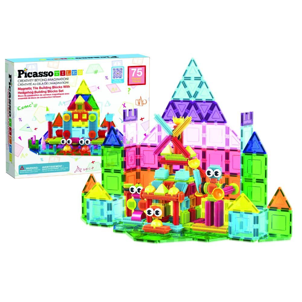 picasso-tiles-magnetic-tiles-w-hedgehog-building-block-set-75pcs-5