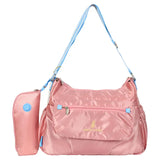 Pierre Cardin Diaper Bag With  Bottle Holder - Floral Pink