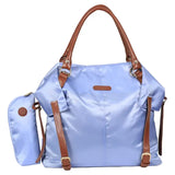 Pierre Cardin Diaper Bag With  Bottle Holder - Light Blue
