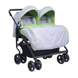 Pierre Cardin Side To Side Twin Stroller - Green