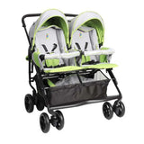 Pierre Cardin Side To Side Twin Stroller - Green