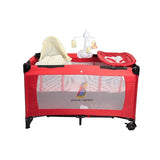 Pierre Cardin Nursery Centre, Bed & Play Pen - Red