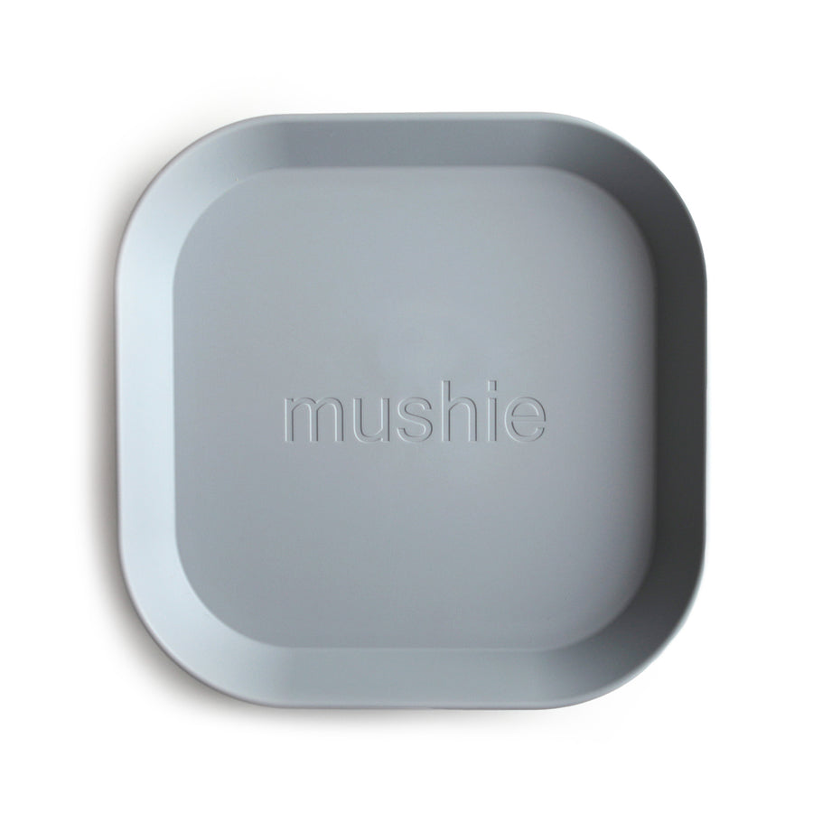 Mushie Dinner Plate Square Cloud - Laadlee