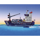 Playmobil Cargo Ship With Boat