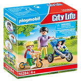 Playmobil City Life Mother With Children Set