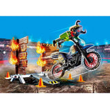 Playmobil Stunt Show Motocross With Fiery Wall
