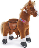 PonyCycle Riding Horse for Kids 4 to 8 years - Brown