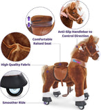 PonyCycle Riding Horse for Kids 4 to 8 years - Brown