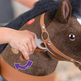 PonyCycle Riding Horse for Kids 3 to 5 Years - Choco Brown