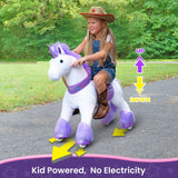 PonyCycle Riding Horse for Kids 3 to 5 years - Purple Unicorn