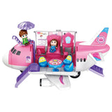Power Joy Playhome Airplane Playset with 2 Dolls