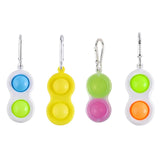 Power Joy Fidget Toy Dimple 2Pop Keychain - Assorted 1pc
