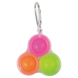 Power Joy Fidget Toy Dimple 3Pop Keychain - Assorted 1pc