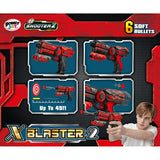 Power Joy Shooterz X Blaster 2 Toy Gun With 6 Foam Bullet Set -1pc (Color May Vary)
