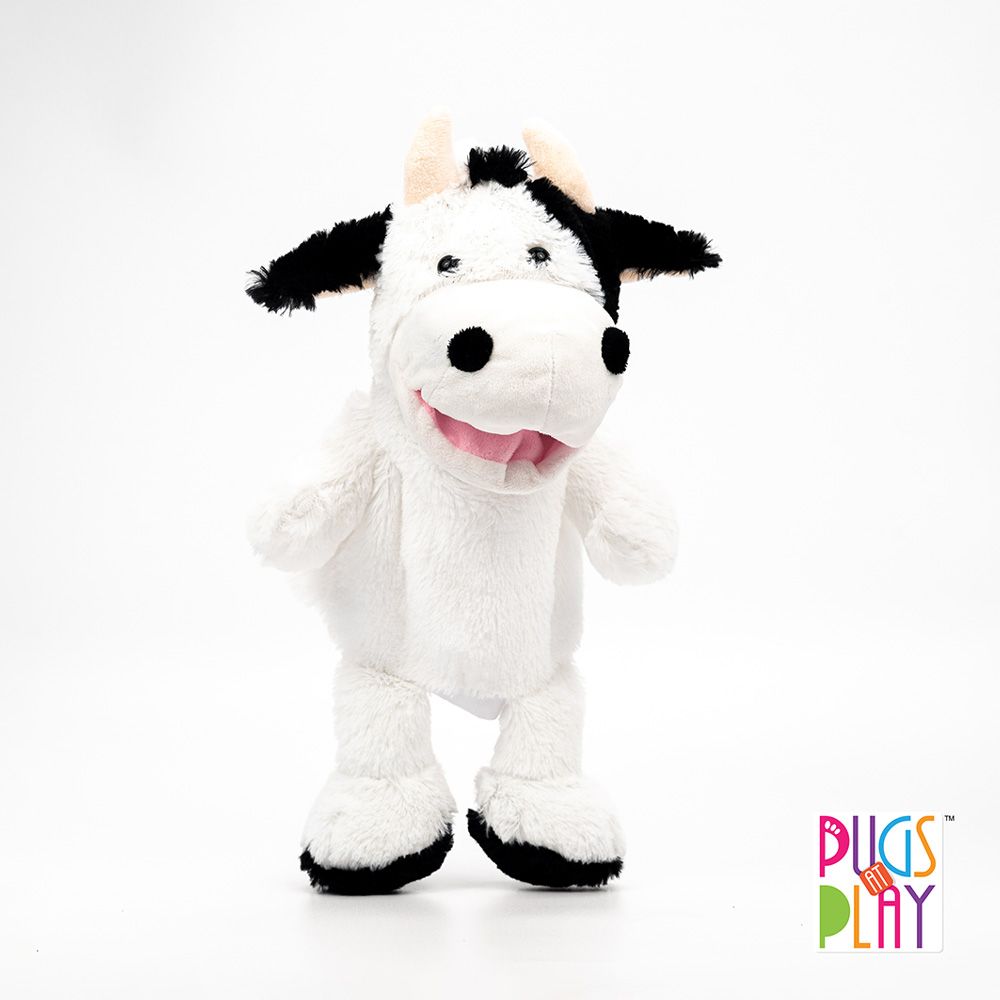 pugs-at-play-battery-operated-puppet-cow-14inch-black-white-2