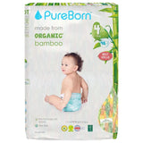 PureBorn Organic Bamboo Ultra Soft (7 - 12 kg) Nappies Size 4 Sunflower Print - 48 Pcs