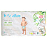 PureBorn Organic Bamboo Ultra Soft (11 - 18 kg) Nappies Size 5 Pineapple Print - 88 Pcs