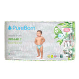 PureBorn Organic Bamboo Ultra Soft (11 - 18 kg) Nappies Size 5 Tropic Print Design - 88 Pcs