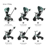 Qplay Elite Platinum 6-in-1 Tricycle - Green