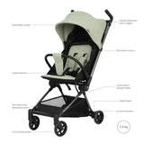 Qplay Mega Pro Stroller- Green