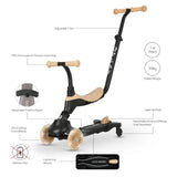 Qplay  Sema Evo 5-in-1 Lightening Scooter - Khaki
