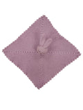 Pikkaboo Handmade Crochet Cotton Rabbit Toy Blanket - Lilac